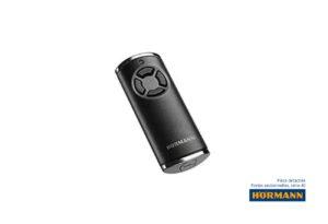 Télécommande porte de garage Hörmann HSE-4-BS, noire et zinc chrome
